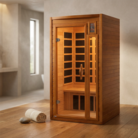Barcelona 1 to 2 Person Low EMF FAR Infrared Home Sauna — Studio Shot