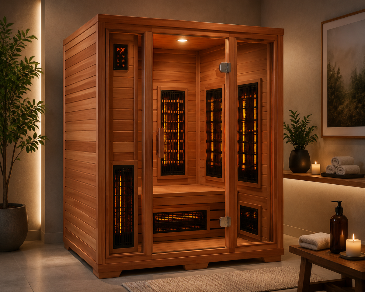 Klondike 4-Person Cedar Sauna