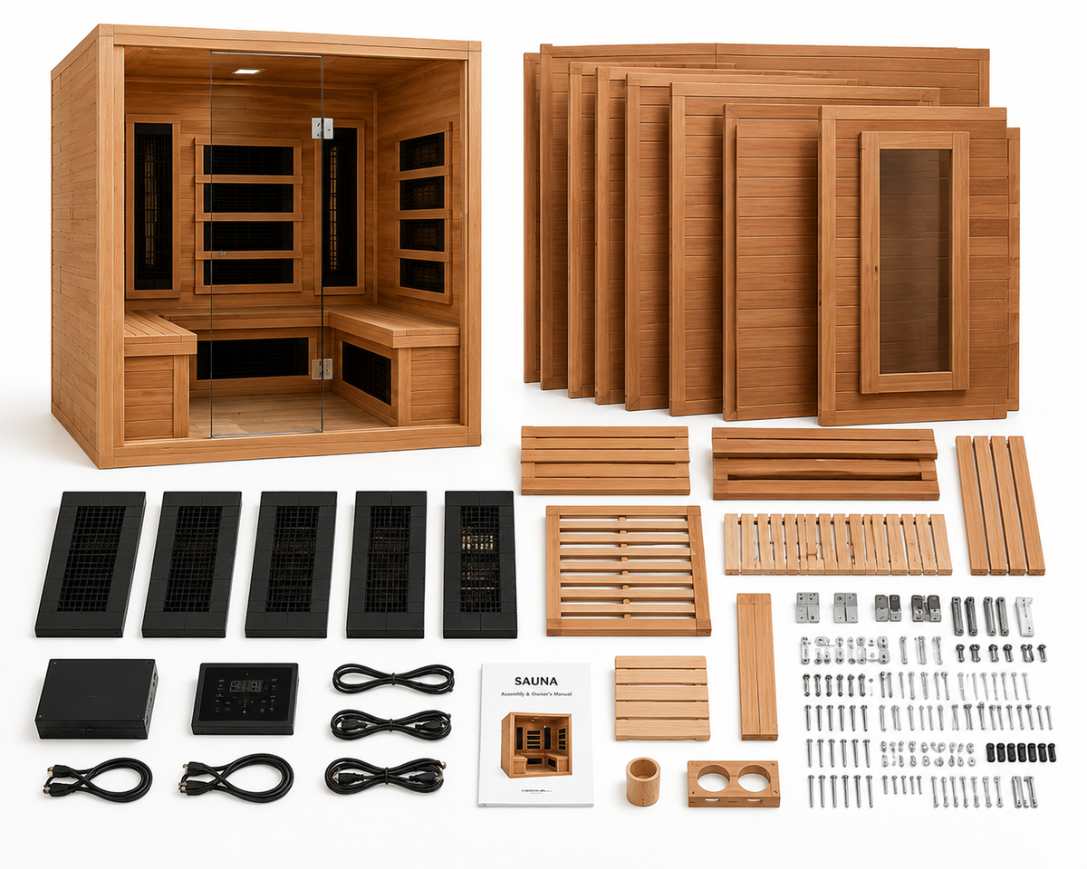 Complete package contents and hardware