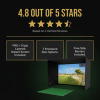 Simbox Golf Simulator Enclosure - 7 Sizes Available — Results & Stats