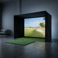 Simbox Golf Simulator Enclosure - 7 Sizes Available — Studio Shot