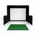 Golf Simulator Enclosure Built for Indoor Practice, 7 Size Options, Pro Impact Screen, Free Side Barriers